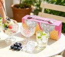 Couple-style thickened borosilicate glass ice cream cup set (1)