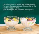 Flower Embossed Footed Sundae Glass × 2 (5)