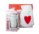 With plush hot water bottle and portable insulated cup (1)