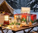 Christmas cup napkin paper spoon set gift box (4)